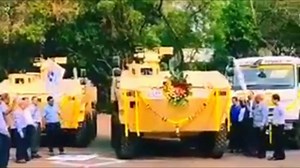 167K views · 7.2K reactions | Induction ceremony of TATA Kestrel which is also known as the WhAP( Wheeled Armoured Platform) for an unknown customer. Most probably Indian paramilitary forces. Note the Remote Control Weapon Station and Protective Armor . Few other modifications can also seen in the video. | Next Generation Weapons Technology | Facebook