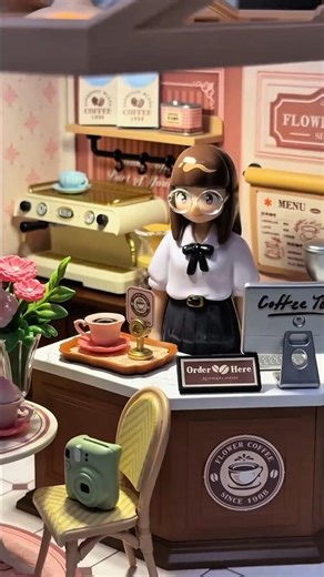 Welcome to My Mini Coffee Shop ☕🏡 #coffee #miniature #vibes