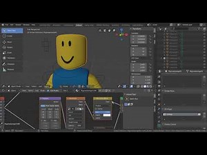 Roblox Woman Rig with Face / Blender