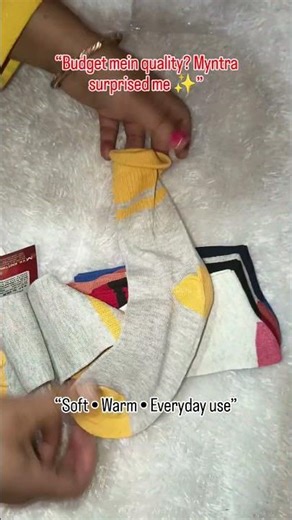 “Myntra Find ✨ Cozy Socks Unboxing | Budget Winter Essential 🧦”