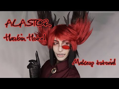 [Cosplay] Alastor Hazbin Hotel makeup tutorial