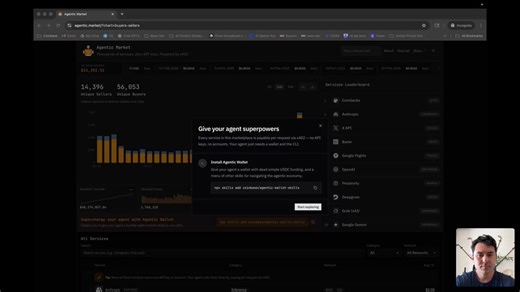 Payments are becoming machine-native.@coinbase x402 is building rails where AI agents can transact using stablecoins.And now with Agentic[.]market, those agents can discover and integrate services autonomously, without APIs or human coordination.We’re already seeing significant agent-driven volume, but the real shift is structural: agents gaining wallets, “skills,” and the ability to both consume and provide services in a unified layer.This introduces a different dynamic.When agents can act econ