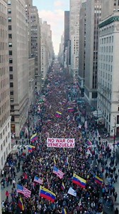 306K views · 10K reactions | NYC Rooftop View  | No War on Venezuela March Goes Viral | ai Short ‎#NYC #USA #NoWar #Venezuela #aiShort | Video Allure | Facebook