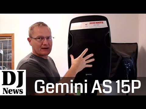 #GeminiSound AS 15P 2000 Watt DJ Powered 15" Speaker Sound Demo and Review | Disc Jockey News