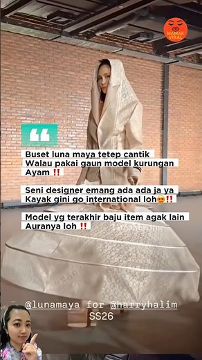 Viral luna maya fashion show pakai gaun unik go international #beritaviral #trending