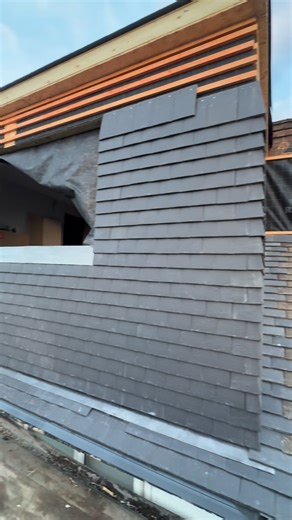 Jay Twichett on Instagram: "1 of our hip to gable loft conversion roofs with a tiled gable we have on the go in Woodford for @hertsandessexloftsltd #roof#loft#roofingloftconversions#loftconversion#roofersofinstagram"