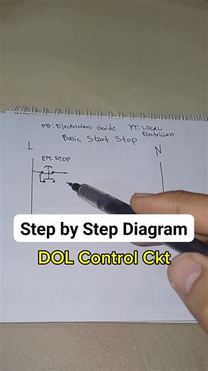 Direct on line starter basic diagram actual making control ckt #electrician #control #power #technician #switch #wiring #engineering #Outlet #diy #electrical | Electricians Guide