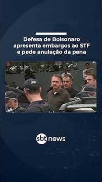 Defesa de Bolsonaro entra com recurso no STF pedindo anulação de ação penal | #SBTBrasil