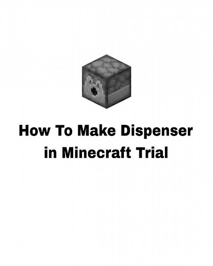 How To Make a Dispenser in Minecraft Trial #shorts #ytshorts #gaming #minecraft #viral #shortsfeed