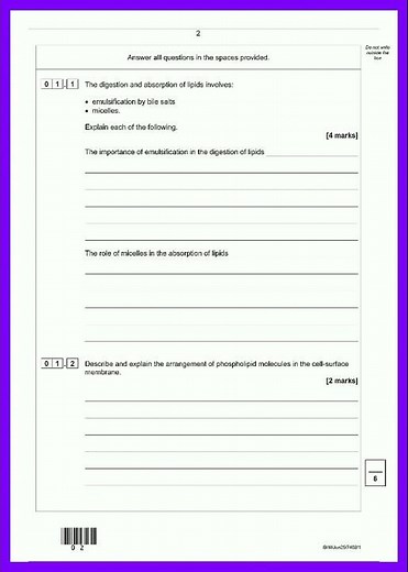 2025 aqa a level biology paper 1 question paper SCANNED video