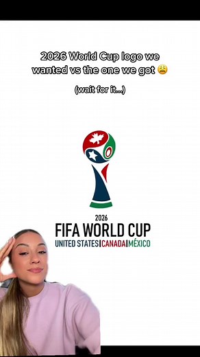 The 2026 World Cup logo we wanted vs. the one we got 😩😩😩 #worldcup2026 #worldcuplogo #fifaworldcup #soccertiktoks #worldcupfinal #fyp