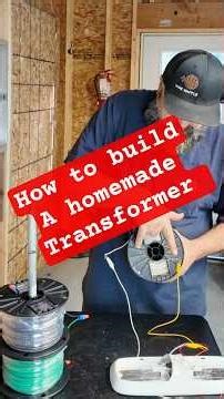 how to build a home made transformer #electrician #electricaltips