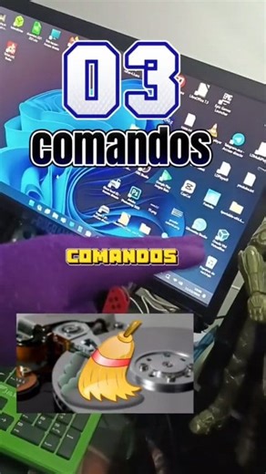 3 comandos para Eliminar la basura de tu pc #windows #pc #sistemas #computadores #sistemas #gamers | programasjas