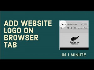 Add Website Logo (Favicon) on Browser Tab