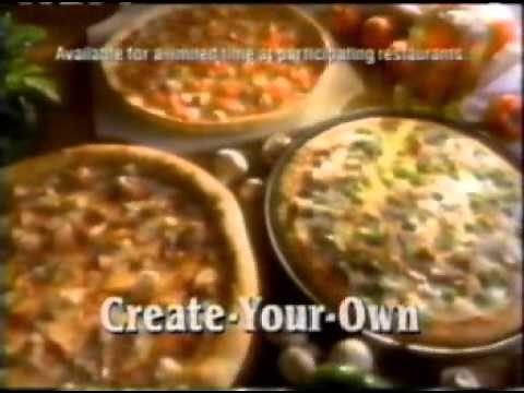 1996 Pizza Hut Chicken Topped Pizza commercial