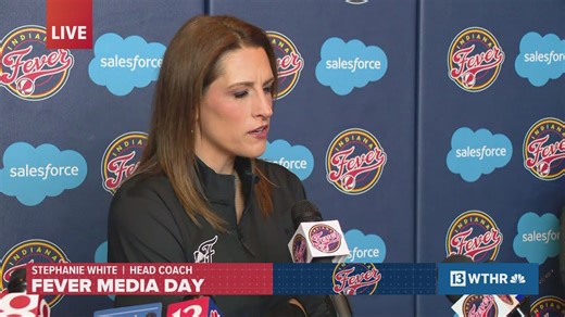 Coach Stephanie White speaks on offseason moves ahead of upcoming season | Indiana Fever Media Day