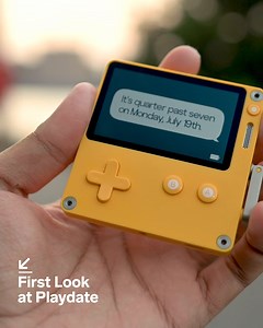 Meet Playdate, the newest handheld gaming console with some pretty special features. The screen is 1-bit black and white, and there is a crank on the side to interact with games. Most importantly, this long-awaited little gadget has a release date of July 29th: https://wired.trib.al/cEKWGpd | WIRED