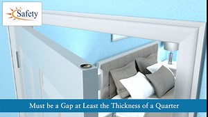 Safety Innovations Child Proof Deluxe Door Top Lock for 1 3/8 inch Thick Interior Doors, (1-Pack)