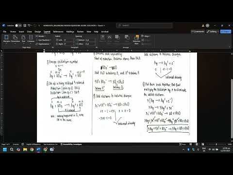Video Lesson Balancing Redox Equations Acidic Solutions