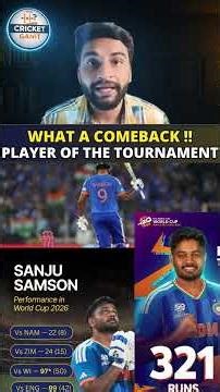 Sanju Samson Brilliant Performance | T20 World Cup 2026 Final | India vs New Zealand#t20worldcup2026