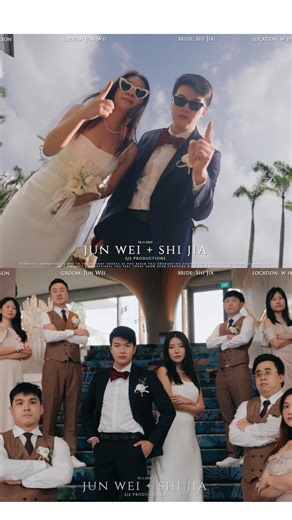 SJS Productions on Instagram: "Jun Wei & Shi Jia's Pre Wedding film sharing their love story, plus an introduction of the couple and their bridal party! 🤵🏻👰🏻‍♀️💍 Groom: @junweidavid Bride: @hazelsjj Venue: @wsingapore #preweddingvideo #weddingintroduction weddingvideograph"