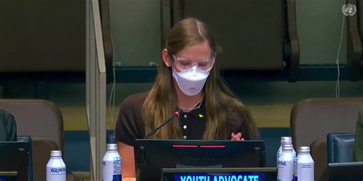 Violet Affleck demands mask mandates be reinstated during speech at UN