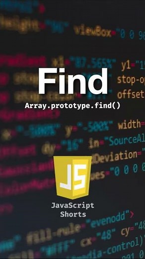 JavaScript array find in 50 seconds | #shorts