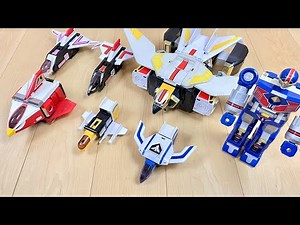【Powerrangers Jetman All megazord】テトラボーイSMP記念⁉︎鳥人戦隊ジェットマンの全DXロボで遊んでみた