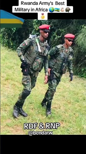 RDF Rwanda Army's Best Military in Africa 🌍🇷🇼💪🏼🪖🎖️ with Rwanda National Police #rwanda #RDF #RNP