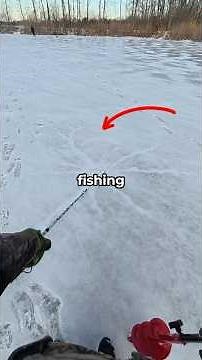 I fished on SCARY ice