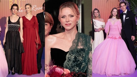 Rose Ball 2025: Princess Charlene of Monaco, Charlotte Casiraghi and More Royal and Celebrity Style [PHOTOS]