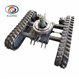 [Hot Item] 1 Ton Hydraulic Rubber Crawler Track Base Undercarriage with Swing Bearing for Mini Excavator