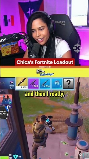 Chica breaks down her dream loadout for the latest season of Fortnite. Presented by ‪@butterfinger‬