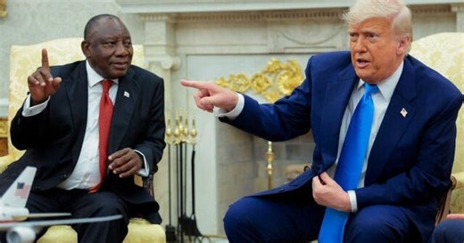 Trump confronts South African president during White House meeting, repeats genocide claims