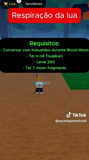 Localização e Como Obter a Respiração da Lua no Slayer Online