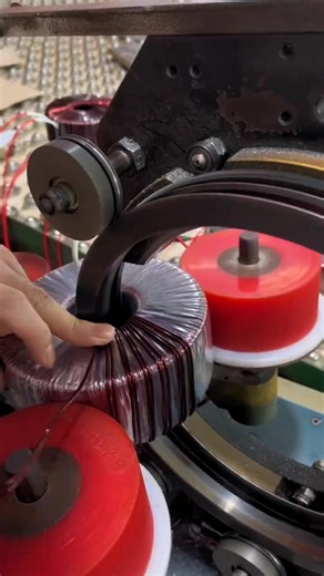 Toroidal Transformer Winding: Precision Coil Wrapping Machine in Action