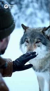 Face-to-Face With a Wild Wolf in a Blizzard — Most Realistic Footage Ever Recorded