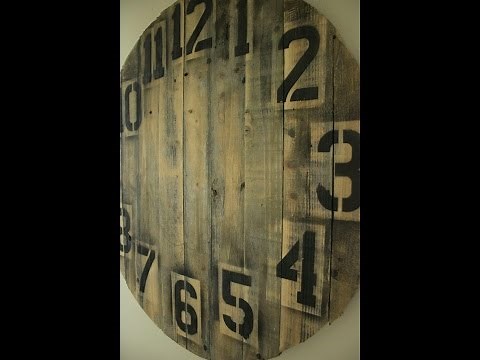 Pallet Wood Clock DIY