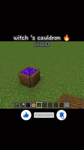 witch 's cauldron 💀#minecraft