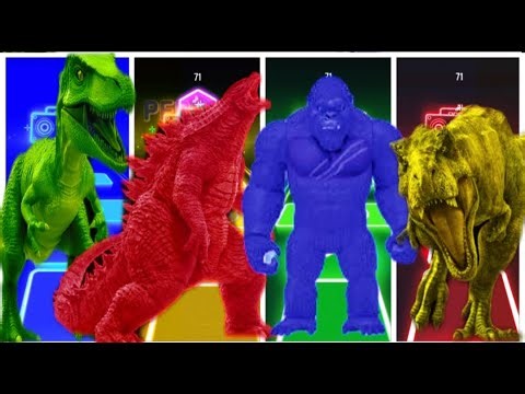🦕Jurassic world Godzilla 🆚dinosaurs King Kong 🆚The Tyranosaurus🆚The Indomus Rex godzilla