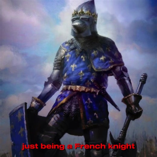 French knights embody, at the heart of the Middle Ages, the very ideal of chivalry, founded on honor, bravery, and loyalty. Trained from childhood in the art of war, they perfectly master the heavy charge, a symbol of French military power. Their equipment, often more complete and sophisticated, reflects a deeply rooted martial tradition. Unlike the English, who were more focused on the longbow and warfare at a distance, French knights favored direct confrontation. They saw combat as a personal 