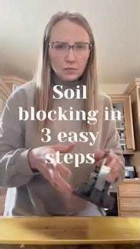 How to make soil blocks in 3 easy steps #flowerfarming #seedstarting #plants #gardening