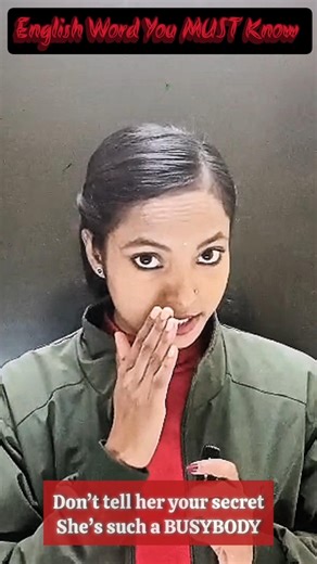 Busybody Meaning in English | Daily Vocabulary #shorts