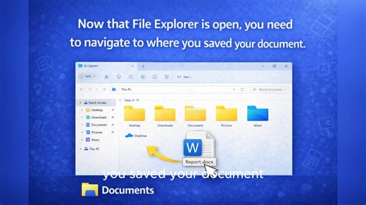 A simple, beginner-friendly, step-by-step procedure for how to open a saved Microsoft Word document, explained clearly and slowly #Web2ICM #DigitalSkills #computers #software #computerlessons #TechSoupConnectUganda #YITEDEV #AI #capcutpioneer #MS-Word #microsoftWord | Web2ICM Digital Skilling