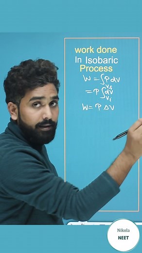 An isobaric process is a thermodynamic process during which the pressure of system remains constant