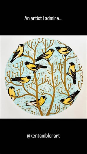 For today’s ‘artist I follow’ sharing I chose the very first printmaker/artist I started to follow on IG… Kent Ambler ( @kentamblerart ). Kent introduced me to printmaking. I went to Kent’s studio with a friend, and left with a lot of interest and questions. At the time I was recently retired and dedicating a lot of effort to art photography, but I wanted something more hands-on. That was four years ago. Thanks Kent! #printmakersofinstagram #printmaking #printmaker | Old City Printmakers