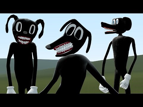 CARTOON DOG P1 VS CARTOON DOG P2 VS NEW CARTOON DOG!! Garry's Mod [Trevor Henderson Creatures]