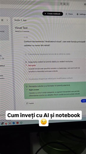 Tosha Ferdean on Instagram: "La examenul trecut, profu ne-a trimis un notebook făcut de el și cu 4 teste generate că să învățăm pentru examen. Cât de tare e asta!!! Eu, învăț repede 😁😉 Azi am parcurs materia și apoi mi-am amintit că pot face și eu la fel pentru examenul ce urmează 🥰 Tu ai descoperit notebook de la Google?"