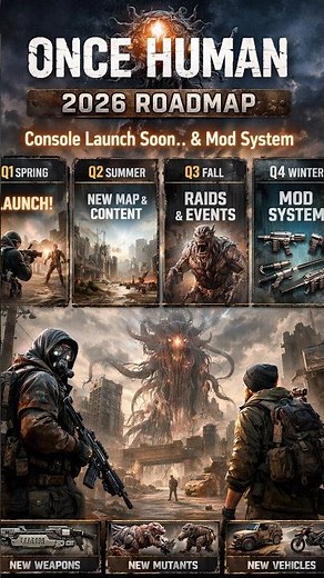 Once Human Console Launch CONFIRMED🔥New Mod System Changes Everything #oncehuman #openworld #short