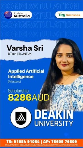 Master of Applied Artificial Intelligence in Australia | Australia Visa Approved | Deakin University